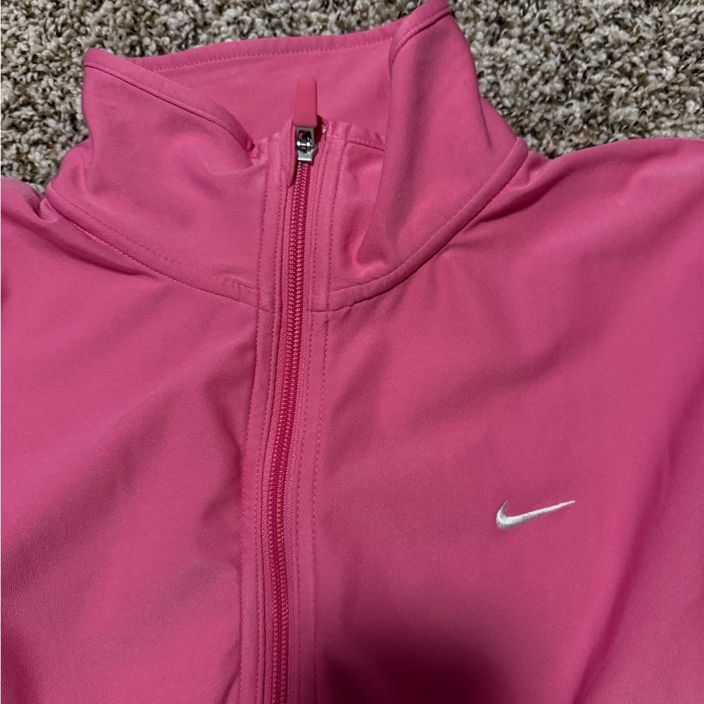 Nike Women's Rose Pink Full-Zip Bomber Jacket - Picture 4 of 6